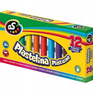 Plastelina As, 12 kolorów